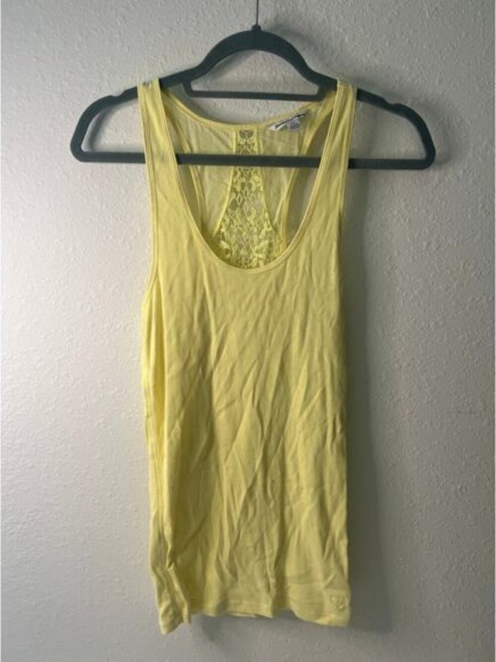 American Eagle Ribbed Tank Top with Lace Size M